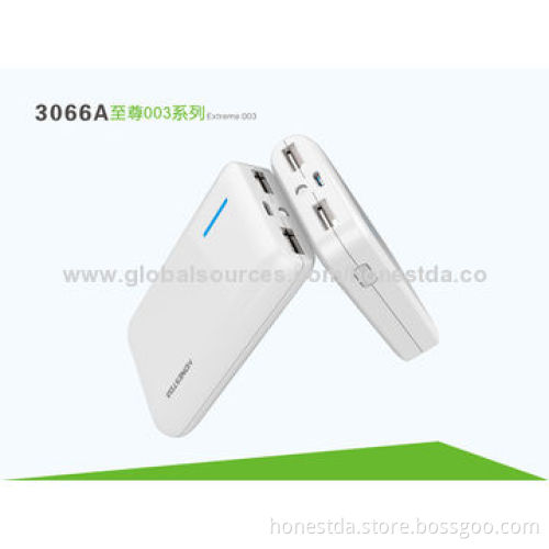 Dual-USB Output 6,600mAh Backup Battery/Power Bank